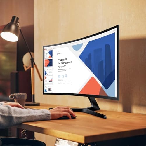 Samsung 24" Essential S3 (S36GD) Series FHD 1800R Curved Computer Monitor, 100Hz, Game Mode, Advanced Eye Comfort, HDMI and D-sub Ports, LS24D366GANXZA 14