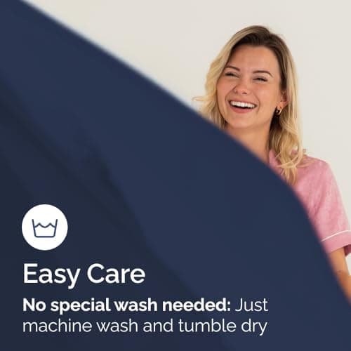 Queen Fitted Bed Sheet - Bottom Single Fitted Sheet Only - Soft Hotel Luxury Bedding w/ 8-16 Inch Deep Pockets - Breathable, Cooling & Wrinkle Free - Easy-Care, Fade and Shrink Resistant - Navy Blue 7