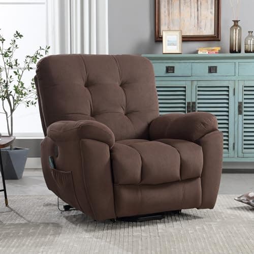 BOSMILLER Pwoer Lift Recliner Chair with Vibration Massage Big and Tall Recliner Chair with USB Charge Port and 2 Hidden Cup Holders 7