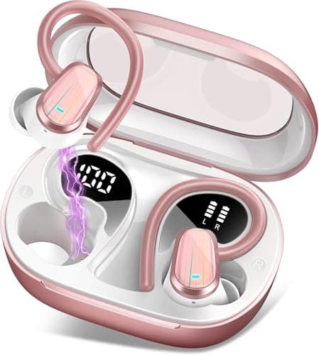 OYIB AI Translation Earbuds Real Time, 164 Language Translator Earbud with Audio and Video Calls, 3-in-1 Buletooth 5.4 Translation Headphone with APP, 50H AI Ear Buds Translator Device Rose Gold