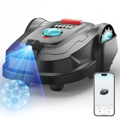 YARDCARE 2026 M800Plus GPS+3D Vision Cordless Robot Lawn Mower with Bow-Shaped Path Mowing, APP Control, Robotic Lawnmower with Obstacle Avoidance, Auto-Charging for Lawns up to 8611 sq.ft