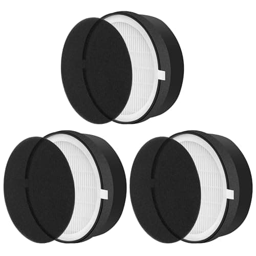 APPLIANCEMATES LV-H132 Replacement Filter for LEVOIT LV-H132 Air Purifier, 3-in-1 H13 True HEPA Filter Replacement Part LV-H132-RF, 3 Pack