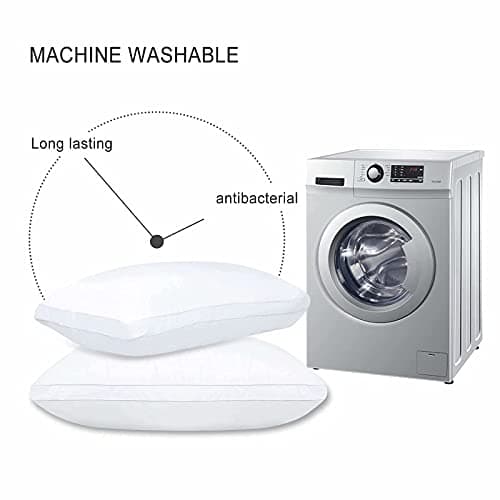 JICUSE Bed Pillows for Sleeping 1 Pack,Standard Size,Luxury Hotel Collection Pillow,Soft Fluffy and Great Support Down Alternative Filling,Gusseted Pillow for Side and Back Sleepers(20x26) 7