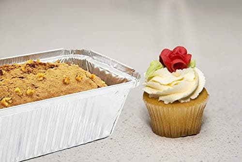 BBQMFG Disposable Loaf Pan with Lid for Baking - 1.5 Lb Disposable Bread Pans - Meatloaf Pans – 50 Aluminum Foil Pans and 50 Clear Lids - Perfect for Baking Cakes, Bread, Meatloaf… 6