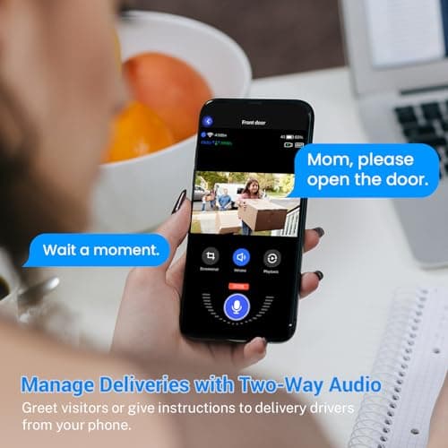 Blazique 1080p Solar Security Camera, Smart AI Human Detection, Color Night Vision, 2-Way Audio, Cloud Storage Sold Separately, 2.4G WiFi, Wireless Indoor/Outdoor Surveillance Bullet Cam (2 Pack) 4