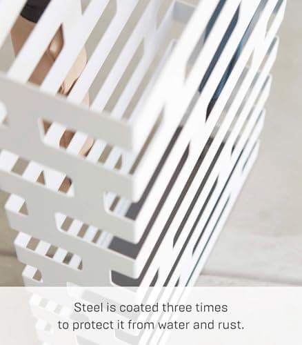 YAMAZAKI Home Brick Umbrella Stand - Storage For Umbrellas & Walking Canes - Steel - Holds 8 Umbrellas 5