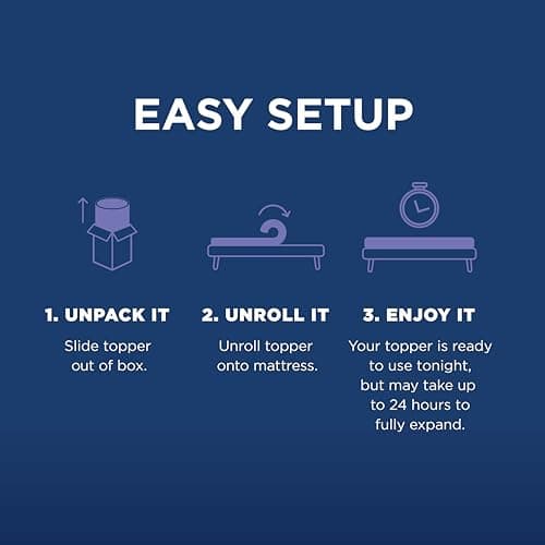 TEMPUR-Adapt (Supreme) 3" Memory Foam Mattress Topper, Queen,White 9