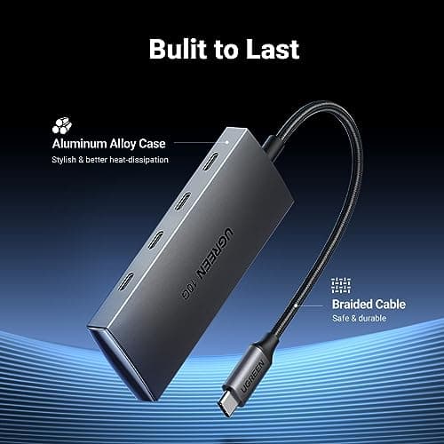 UGREEN Revodok USB C Hub 10Gbps, 4 Ports USB 3.2 Data Only Adapter, High Speed Multiport Splitter for MacBook Air/Pro, iMac, iPad Pro, iPhone 15/15 Pro, Galaxy S23, and More 6