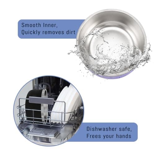 Personalized Dog Cat Bowl with Name,Custom Stainless Steel Non Slip Food and Water Dishes,Laser Engraved Pet Bowl 5