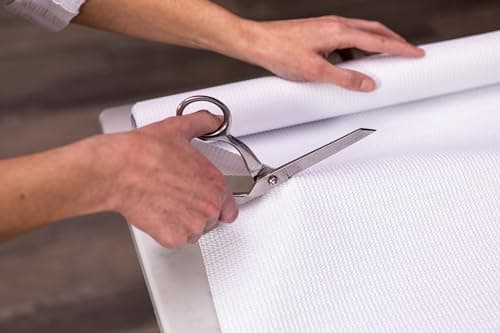 Smooth Top EasyLiner for Cabinets & Drawers - Easy to Install & Cut to Fit - Shelf Paper & Drawer Liner Non Adhesive - Non Slip Shelf Liner for Kitchen Pantry - 12 Inch Width - 60 Total Feet - White 6