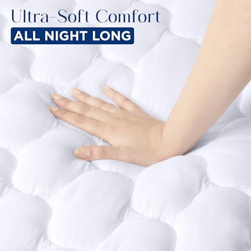Utopia Bedding Waterproof Mattress Protector, Queen Mattress Pad, Noiseless Quilted Fitted Cover with Deep Pocket Stretches up to 16 Inches (White) 7