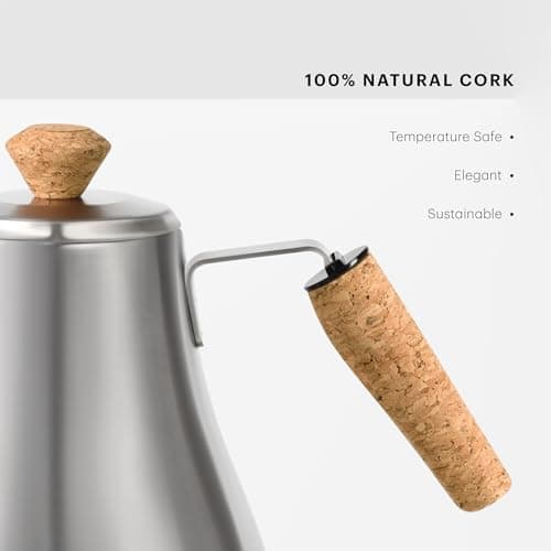 Bodum 27oz Melior Gooseneck Electric Water Kettle, Pour Over Coffee & Tea, Brushed Stainless Steel 5