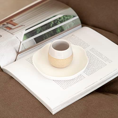 Ceramic Espresso Cups Set of 4, 4.5oz capacity - Small Modern Coffee Cups - Dishwasher Safe Cortado Macchiato Coffee Mugs for Nespresso Machine - Demitasse Cups - Espresso Accessories - Expresso Cup 8