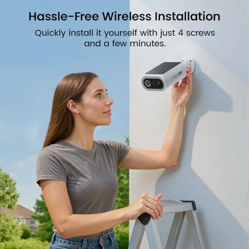 AOSU Solar Security Camera Wireless Outdoor 4K SolarCam P1 Max with Extra Solar Panel, Security Camera for Home Security with Enhanced AI Detection for Fences & Parking 7