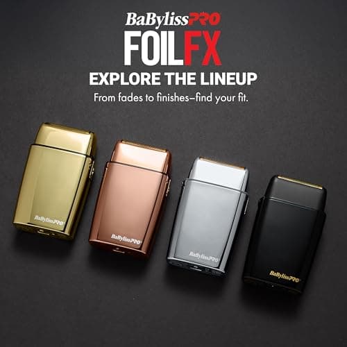 BaBylissPRO Baberology Double Foil Shaver FXFS2G GOLDFX Professional Electric Shaver 9