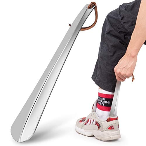ONEKOO Shoe Horn Long 12 Inch, Premium Stainless Steel Shoehorn, Shoe Helper for Seniors, Shoe Horns for Pregnant Woman, Long Handle Shoe Horns for Men, Metal Shoe Horn for Kids or Adults 7