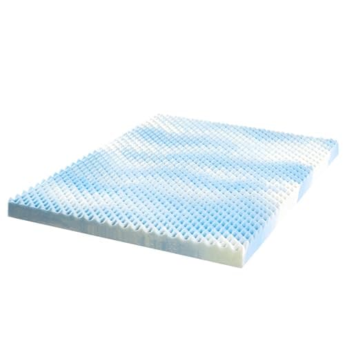 ZINUS 4 Inch Swirl Gel Cooling Memory Foam Mattress Topper, Smaller, More Convenient WonderBox Packaging, Cooling, Airflow Design, CertiPUR-US Certified, King 14