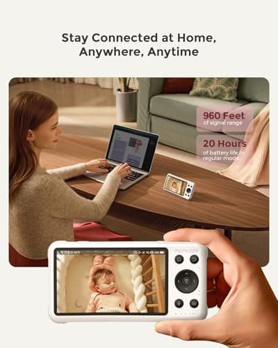 Momcozy Smart WiFi Baby Monitor with Camera and Audio & Momcozy White Noise Machine for Baby Sleeping with Night Light 9
