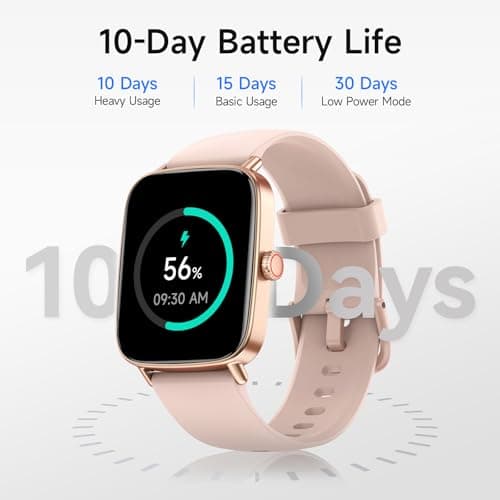Smart Watch for Women, 1.85" HD Smartwatch Compatible iPhone/Samsung/Android (Answer/Make Calls), 100+ Sport Modes Fitness Tracker with Heart Rate/Sleep/SpO2 Monitor, IP68 Waterproof, with 2 Bands 8