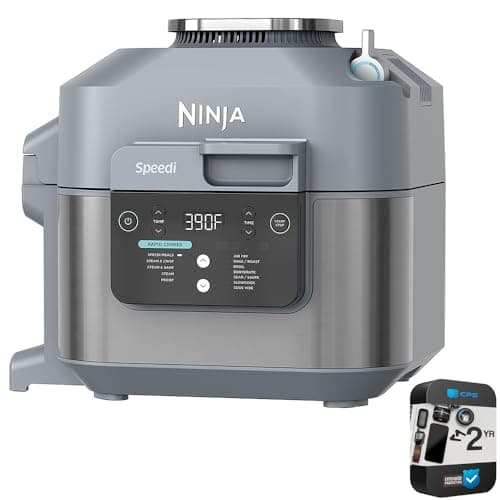Ninja 6 Quart Speedi 12-in-1 Rapid Cooker and Air Fryer (Renewed) Bundle with 2 Year Enhanced Protection Pack