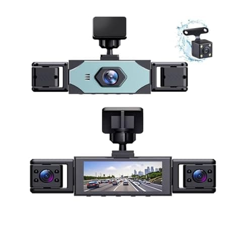 Dash Camera for Car Dash Cam Front Rear Left Right 4-Channel Dashcam 1080P Full HD, 360° All-Round Protection, Car Security Video Recording, Night Vision, G-Sensor, Loop Recording