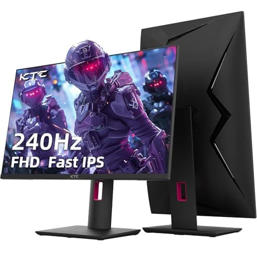 KTC 27 inch Gaming Monitor 240Hz Monitor 111% sRGB Height Tilt Swivel Pivot FreeSync IPS FHD(1920 x 1080) DMI 2.0 DP 1.4 Frameless, Xbox PS5 Switch
