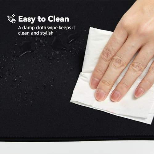 Reniteco Large Gaming Mouse Pad with Durable Stitched Edges, Non-Slip Rubber Base, Big Computer Keyboard Mouse Mat Desk Pad for Home Office Gaming Work, 31.5''x11.8''x0.12'', Black 6