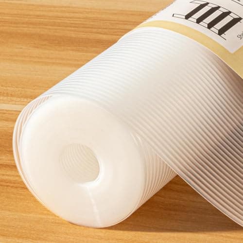 FEXIA Shelf Liners for Kitchen Cabinets Drawer Non Adhesive Non-Slip Liner 12 Inches x 20 FT Waterproof & Oil-Proof Durable Material Fridge Liner for Shelves