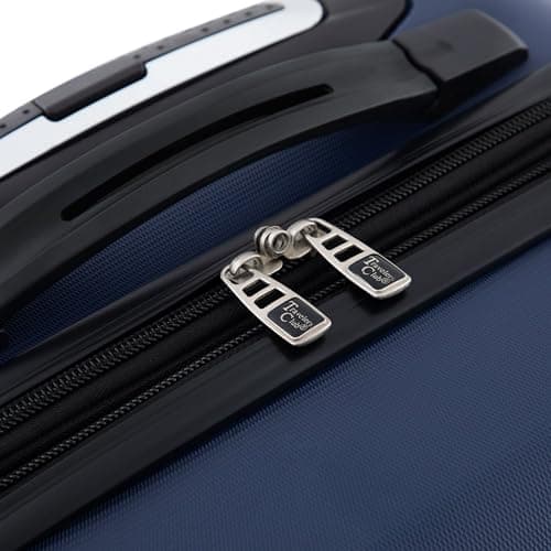 Travelers Club Chicago Hardside Expandable Spinner Luggage, Navy Blue, 22" Carry-On 8
