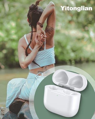 Yitonglian Wireless Charger Case Replacement for Airpods 4th Generation - Charging Case to USB-C Without Earbuds 8