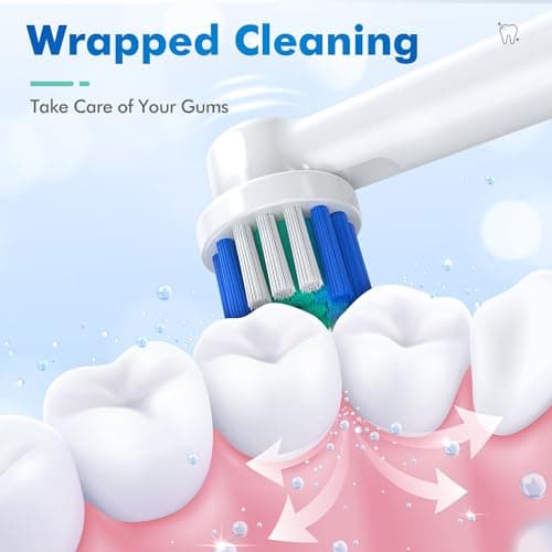 Replacement Toothbrush Heads Compatible with Oral-B Braun, Pack of 8 Professional Precision Clean Electric Toothbrush Replacement Heads for Oral-b 7000, Clean, Oral B Pro 1000, 9600, 500, 3000, 8000 6