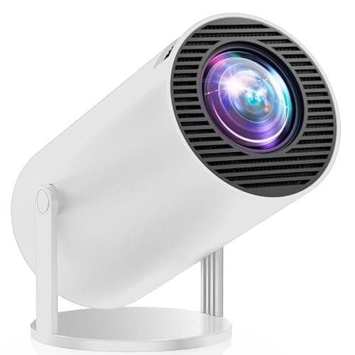 ARTSEA Mini Projector with WIFI and Bluetooth - Portable Projector 4K 1080P Support, Vision Beam Projector with WIFI 6 and BT5.2 for Outdoor Moives,Auto Horizontal Correction and 270°Rotatable