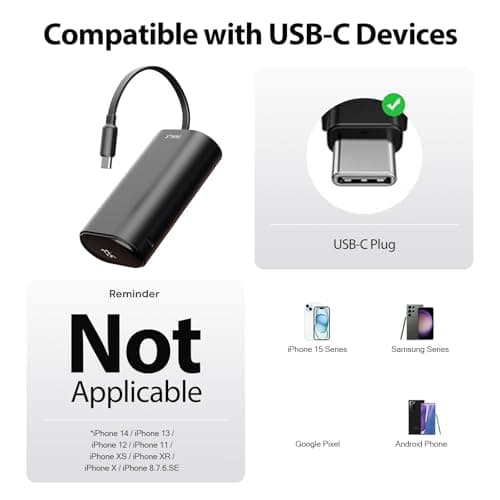 iWALK Portable Charger 9600mAh 18W PD Fast Charging, Power Bank with Built-in USB-C Cable & LED Display, External Battery Pack for Android Mobile Phone, iPhone 15, S23/ S22, Pixel 7, LG, Note 2