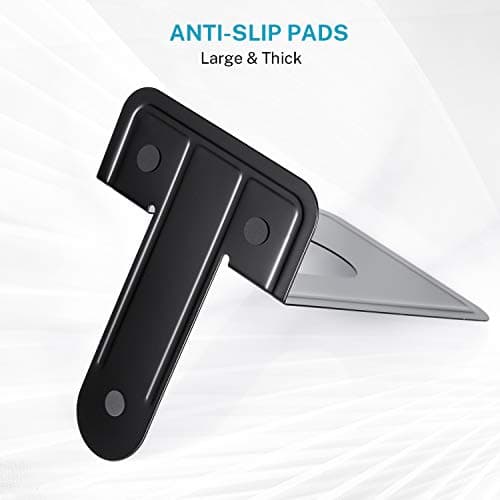 MaxGear 8.5 in Extra Large Heavy Duty Metal Book Ends, Black Universal Premium Bookends for Shelves, Non-Skid Bookend, Book Stopper for Books/Movies/CDs/Games, 8.5 x 5.9 x 7.8 in, 2 Pairs/XL 5