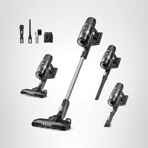 EurekaCordless Vacuum - 50 Min Runtime for Large Homes, 5.5 lbs Lightweight, Ideal for Pet Hair & Allergies on Hardwood & Carpet ReactiClean 410 9