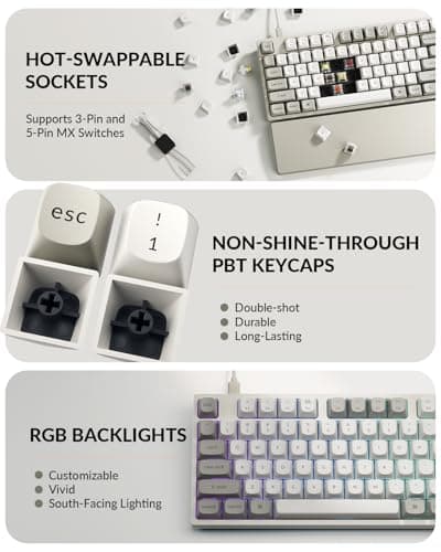Keychron C2 Pro Wired Mechanical Keyboard with 8K Hz Polling Rate, Full Size Custom RGB Backlit Hot-Swappable, Non-Shine Through PBT Keycaps Compatible with Mac Windows Linux 6