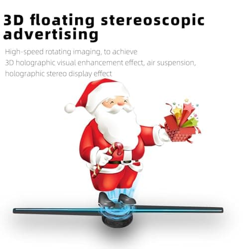 3DhologramFan,16.5in Holographic Fan Holographic Projector Supports WiFi Connection 234 HD LED Portable Design 42CM 3D Led Fan Display Contains 1500 Videos for Store, Bar, Events, Trade Shows, Parties 8