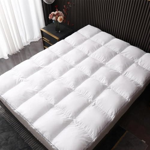 TESIONE 3 Inch Memory Foam Mattress Topper Queen Size, Pillow Top with Soft Fluffy Shredded Memory Foam Filling Mattress Pad, Non-Slip Design, 4 Elastic Straps 7