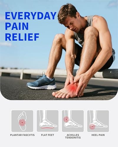 WalkHero Arch Support Insoles - Plantar Fasciitis Inserts Pain Relief,Orthotic Inserts Relieve Foot Fatigue and Pressure for Standing All Day Mens 6-6.5 | Womens 8-8.5 6