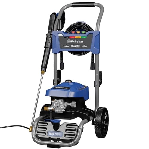 Westinghouse WPX2300e Electric Pressure Washer, 2300 Max PSI and 1.76 Max GPM, Induction Motor, Onboard Soap Tank, Spray Gun and Wand, 5 Nozzle Set, for Cars/Fences/Driveways/Homes/Patios/Furniture 9