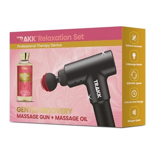 TRAKK Massage Gun with Oil Relaxation Set (Black) 2