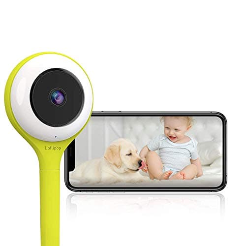 Lollipop Baby Monitor Upgraded Smart Wi-Fi Camera of True Crying Detection, Two-Way Audio, Infrared Night Vision – Ideal Gift for Baby Shower – Pistachio