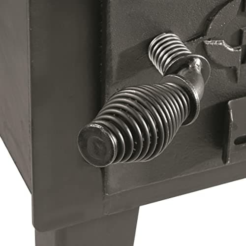 Guide Gear Outdoor Wood Burning Stove; Portable with Chimney Pipe for Cooking and Camping 7