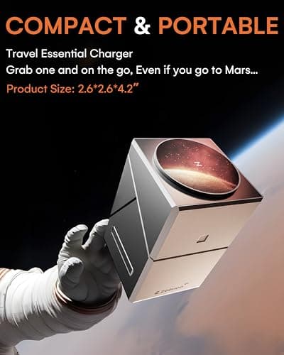 ZEEHOO 3 in 1 Charging Station for Apple, iPhone Mag-Safe Charger, Qi2 Certified, Rotating Wireless Charger Stand for iPhone 17,16,15,14,13,12 Series, Apple Watch, AirPods (USB-C Charger Included) 6