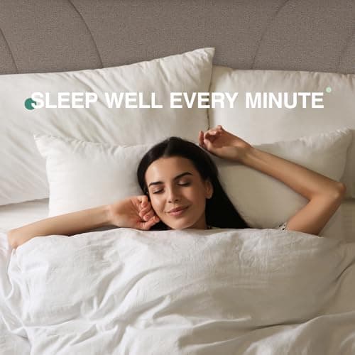 Novilla Queen Bed Frame with Headboard, Linen Upholstered Bed Frame Queen Size with Wood Slats Support, No Box Spring Needed, Heavy Duty Feet, Easy Assembly, Beige 7