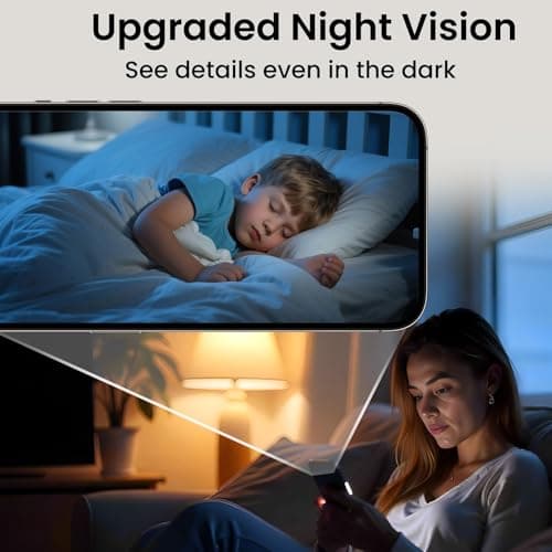 2026 Upgraded 4K Security Camera, 5GHz WiFi Indoor Camera, Free Cloud Storage, Home Security Camera with Night Vision, Motion Sensor, Long Battery Life, Motion Detection, Wireless Surveillance Cam 5
