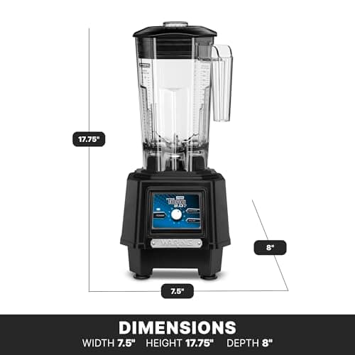 Waring Commercial 2 HP Blender,Variable Dial Controls with 48 oz. BPA-Free Copolyester Container 6