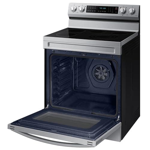 SAMSUNG Smart Freestanding Electric Range 6.3 cu. ft. with Air Fry, Convection+, and Griddle, NE63D6711SR/AA, Stainless Steel 10