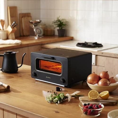 BALMUDA The Toaster | Steam Oven Toaster | Compact Size 14.1" W x 12.6" D x 8.2" H | 5 Cooking Modes: Sandwich Bread, Artisan Bread, Pizza & Pastry, Oven | Baking Pan Included | US Version | Black 9