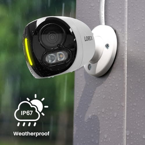 Lorex 4K 8MP IP Wired Dual-Lens Add-On Outdoor Security Camera | Smart Security Lighting | Motion Detection | 180° Panoramic View | Auto Framing | Color Night Vision | 2-Way Talk | Requires Recorder 6